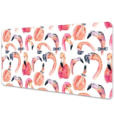 Sous-main bureau Flamingos fous