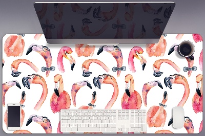 Sous-main bureau Flamingos fous