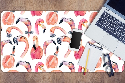 Sous-main bureau Flamingos fous