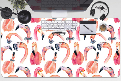 Sous-main bureau Flamingos fous