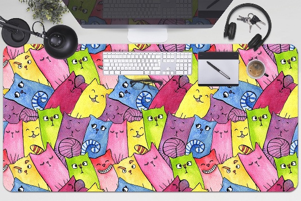 Tapis de bureau Chats heureux