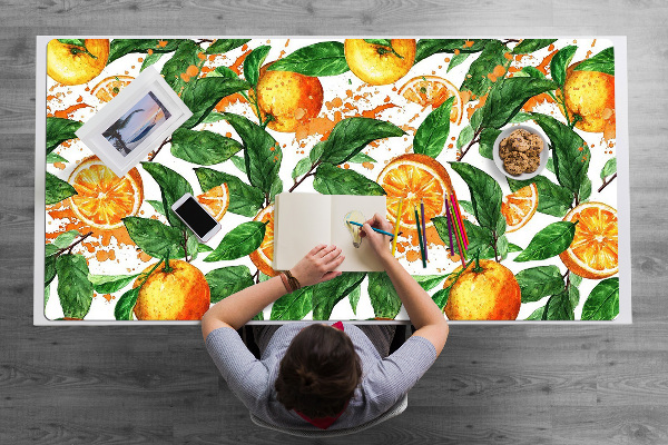 Sous main de bureau Des oranges