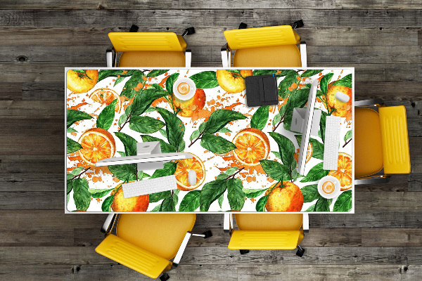 Sous main de bureau Des oranges