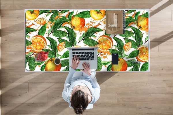 Sous main de bureau Des oranges