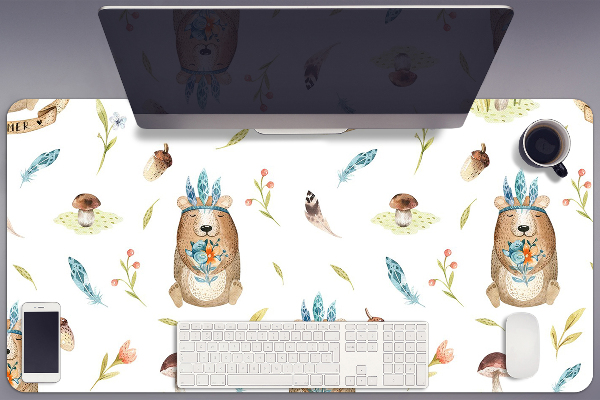 Tapis de bureau Ours en peluche indien