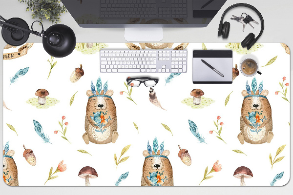 Tapis de bureau Ours en peluche indien