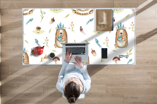 Tapis de bureau Ours en peluche indien