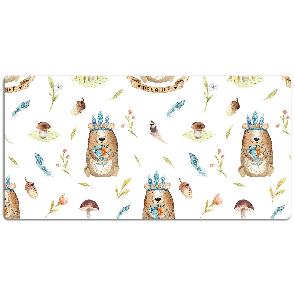 Tapis de bureau Ours en peluche indien
