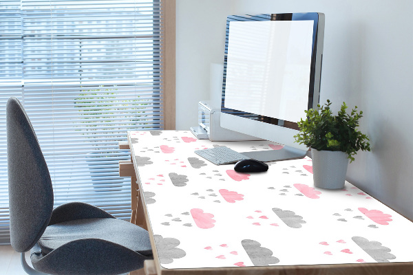 Sous-main bureau Nuages ​​minimalistes