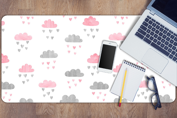 Sous-main bureau Nuages ​​minimalistes