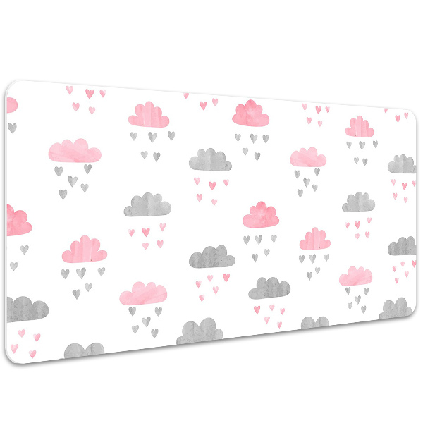 Sous-main bureau Nuages ​​minimalistes