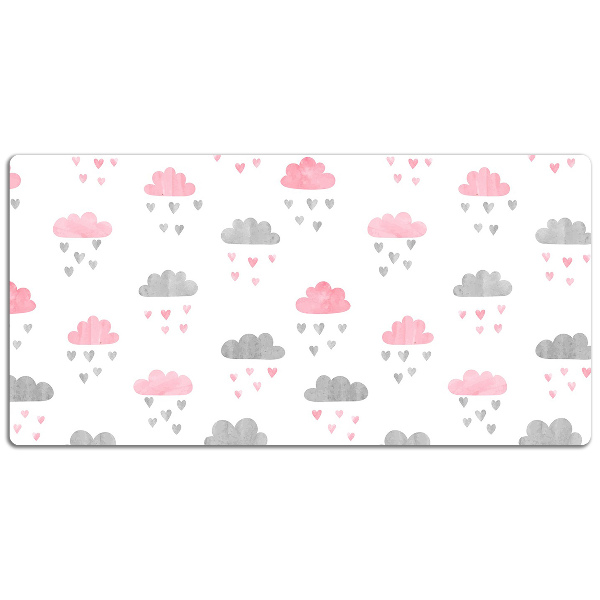 Sous-main bureau Nuages ​​minimalistes