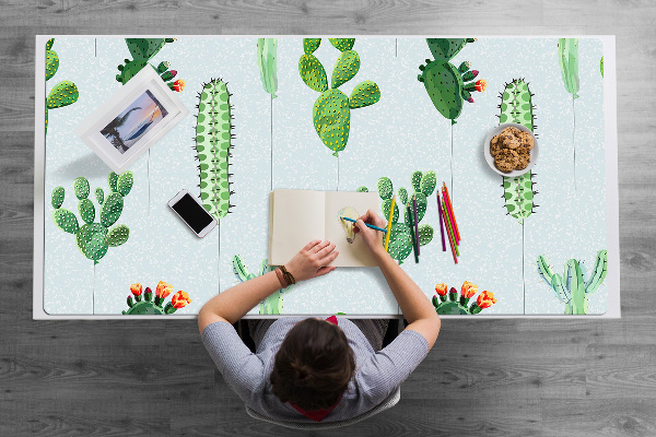 Sous main de bureau Cactus