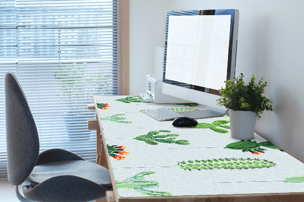 Sous main de bureau Cactus