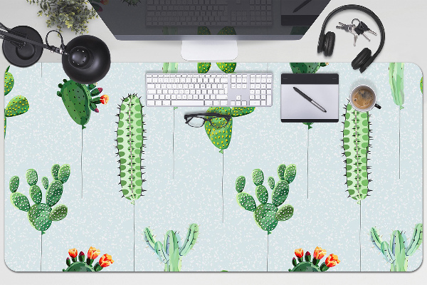 Sous main de bureau Cactus