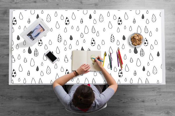 Sous-main bureau Gouttes abstraites