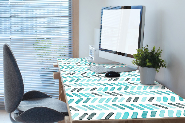 Sous-main bureau Aquarelle à Herringbone