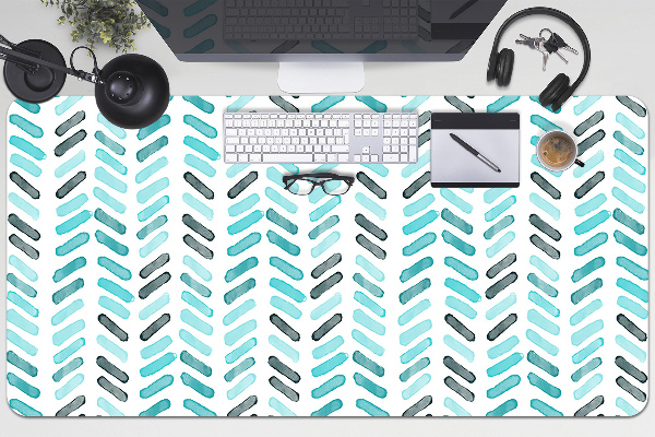 Sous-main bureau Aquarelle à Herringbone