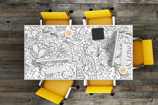 Protège bureau Motif abstrait