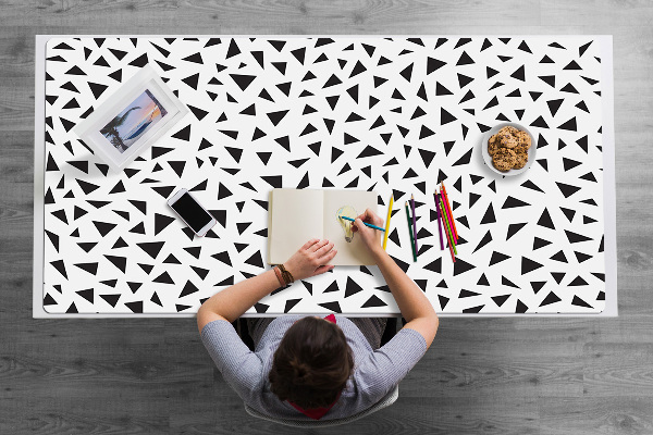 Tapis de bureau Triangles noirs