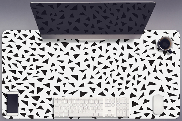 Tapis de bureau Triangles noirs