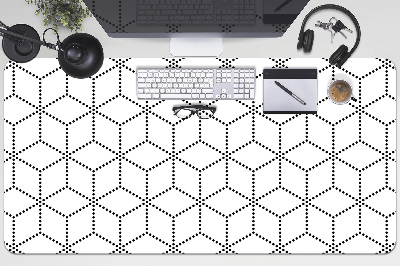 Tapis de bureau Cubes gris