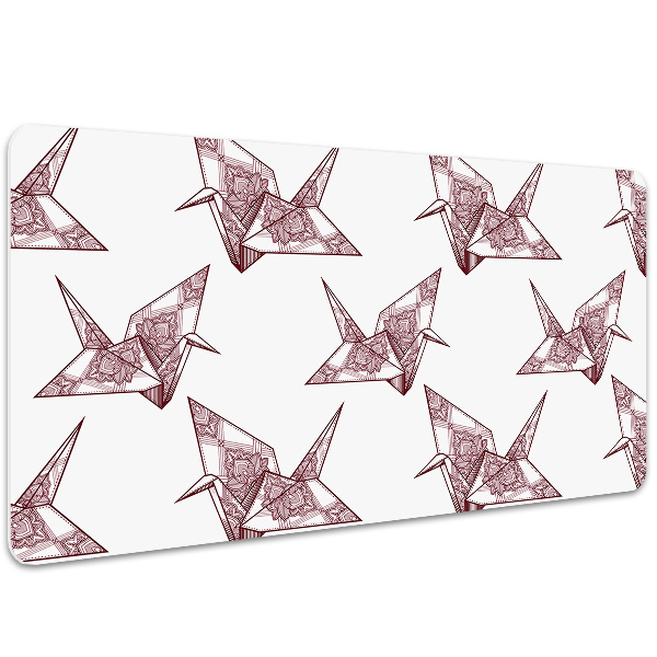 Sous main de bureau Oiseaux origami