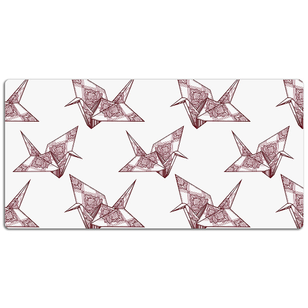 Sous main de bureau Oiseaux origami