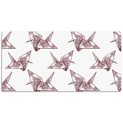 Sous main de bureau Oiseaux origami
