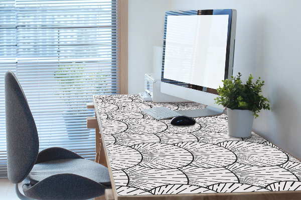 Sous-main bureau Coquilles de mer