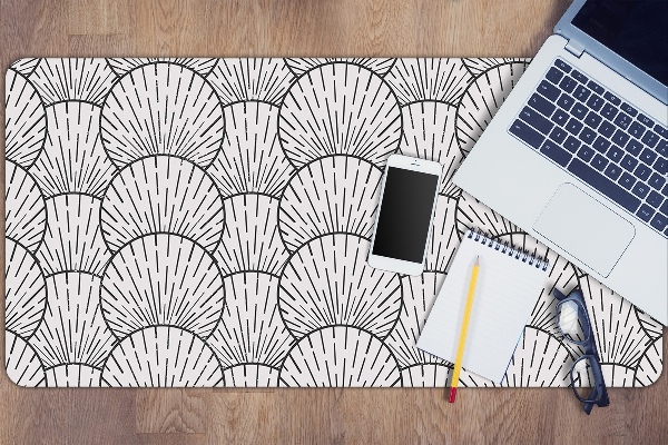 Sous-main bureau Coquilles de mer