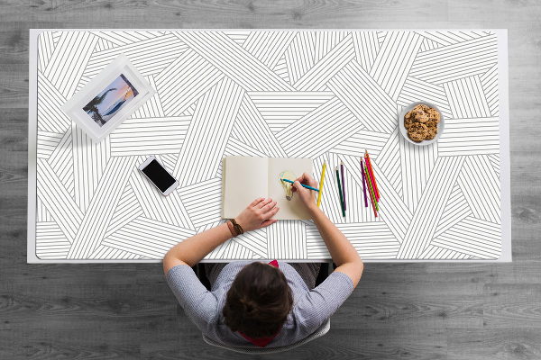 Sous main de bureau Modèle d'ornement