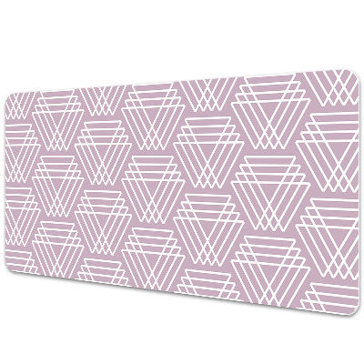 Tapis de bureau Triangles roses