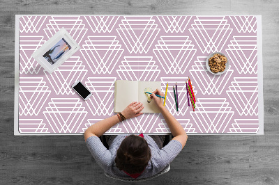 Tapis de bureau Triangles roses