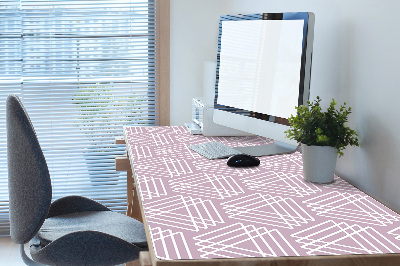 Tapis de bureau Triangles roses