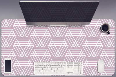 Tapis de bureau Triangles roses