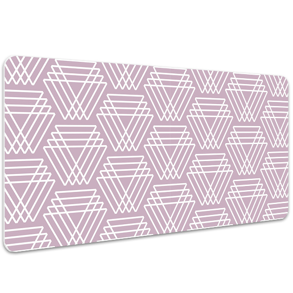 Tapis de bureau Triangles roses