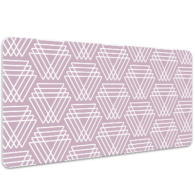 Tapis de bureau Triangles roses