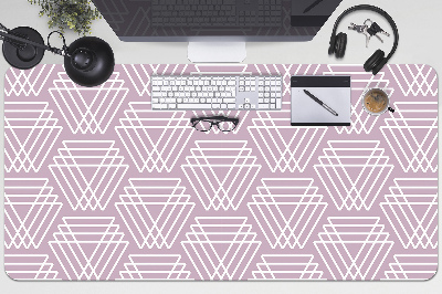 Tapis de bureau Triangles roses