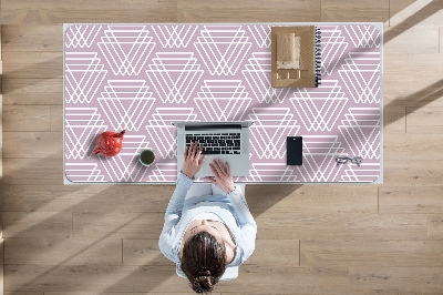 Tapis de bureau Triangles roses