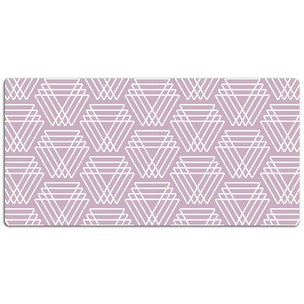 Tapis de bureau Triangles roses