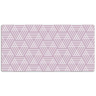 Tapis de bureau Triangles roses