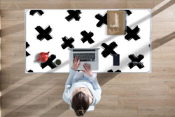Sous-main bureau X coups de pinceau