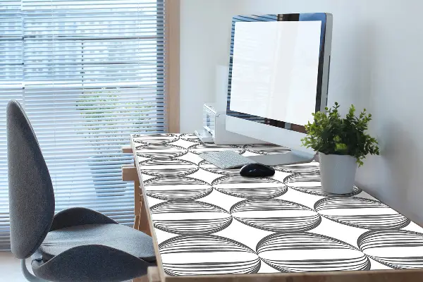 Protège bureau Cercles de motif rétro