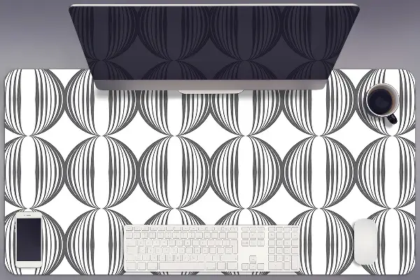 Protège bureau Cercles de motif rétro