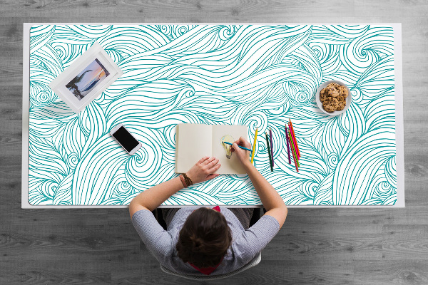 Tapis de bureau Vagues vintage
