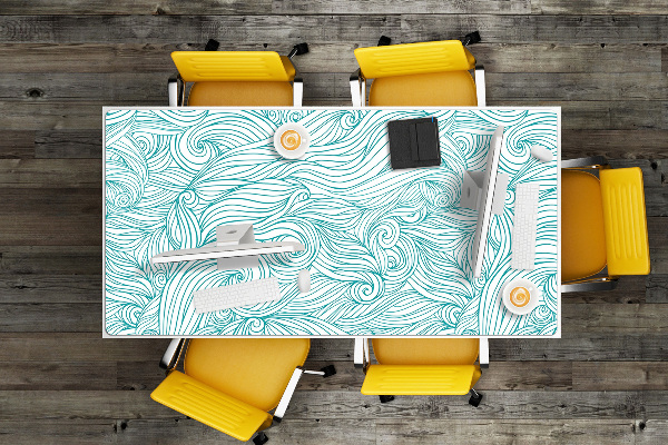 Tapis de bureau Vagues vintage