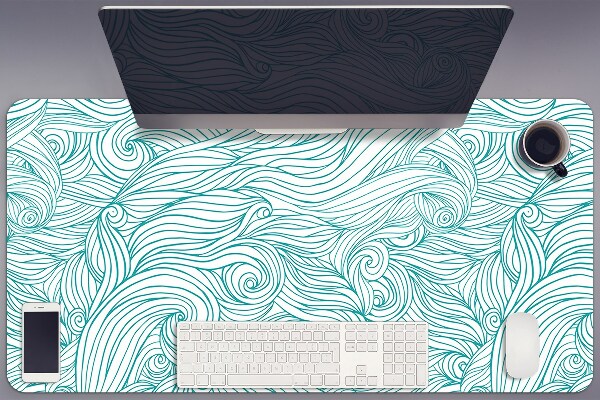 Tapis de bureau Vagues vintage