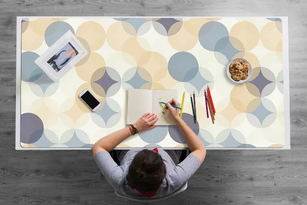 Sous-main bureau Roues de style rétro