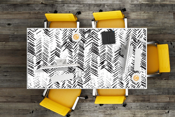 Sous-main bureau Tirets dans Herringbone
